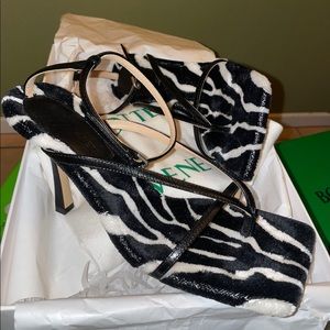 Bottega Veneta Stretch Sandal Zebra